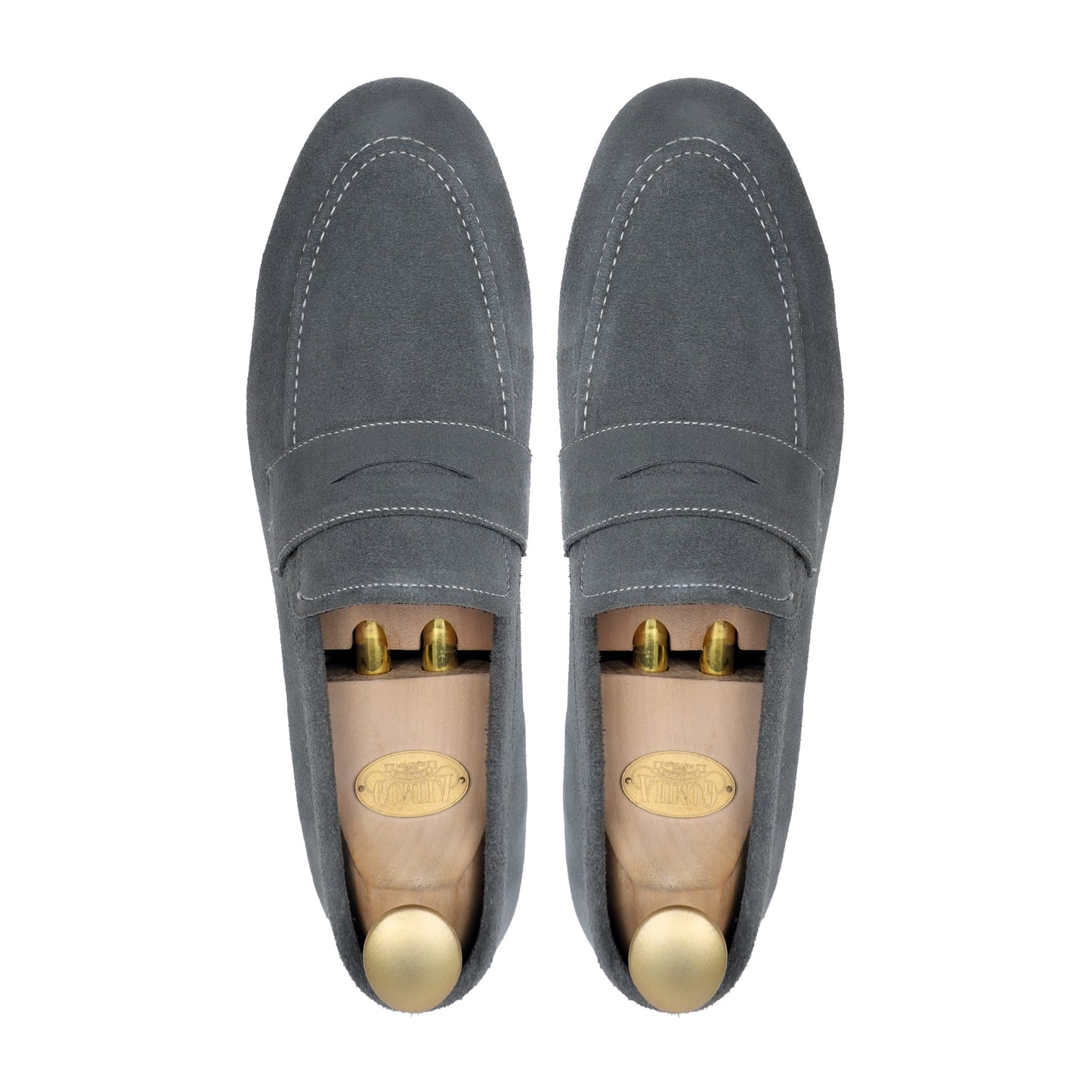 Men's Charcoal Grey Suede Leather Loafer - Premium Quality