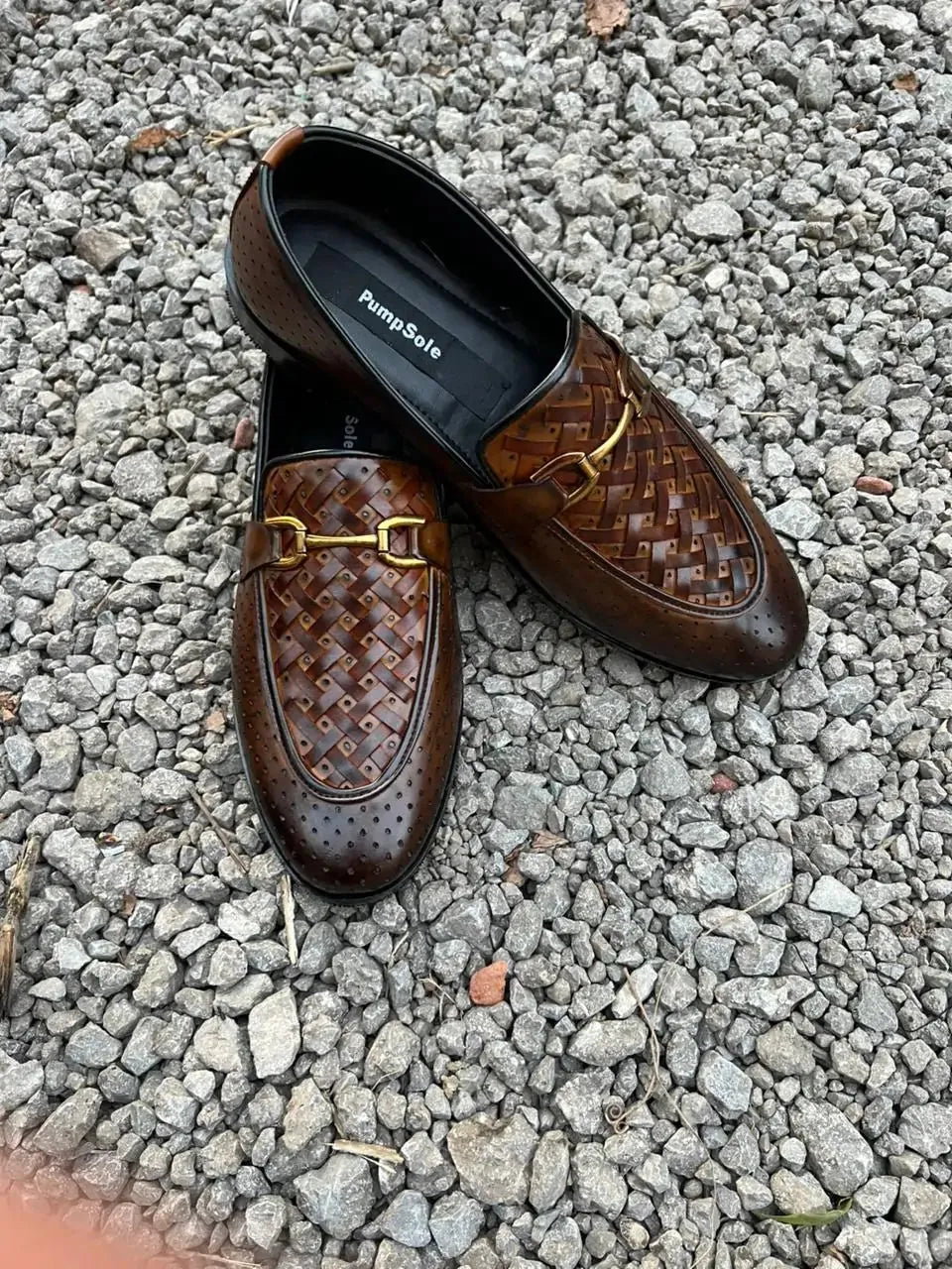 Two-Tone Woven Horsebit Loafer – Premium Edition